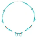 I-Turquoise yeNdalo kunye ne-Red Spiny Oyster Amaso angqukuva amaso eMilo yeMop yeNgxelo yeNecklace yesipho sabasetyhini 1