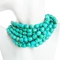 Blue Turquoise Heishi Smooth Gemstone Loose Beads Full Strand For Jewelry Making 1