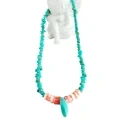 ខ្សែកខ្លី Turquoise ធ្វើដោយដៃដ៏ស្រស់ស្អាតធ្វើពីថ្មចម្រុះ 1