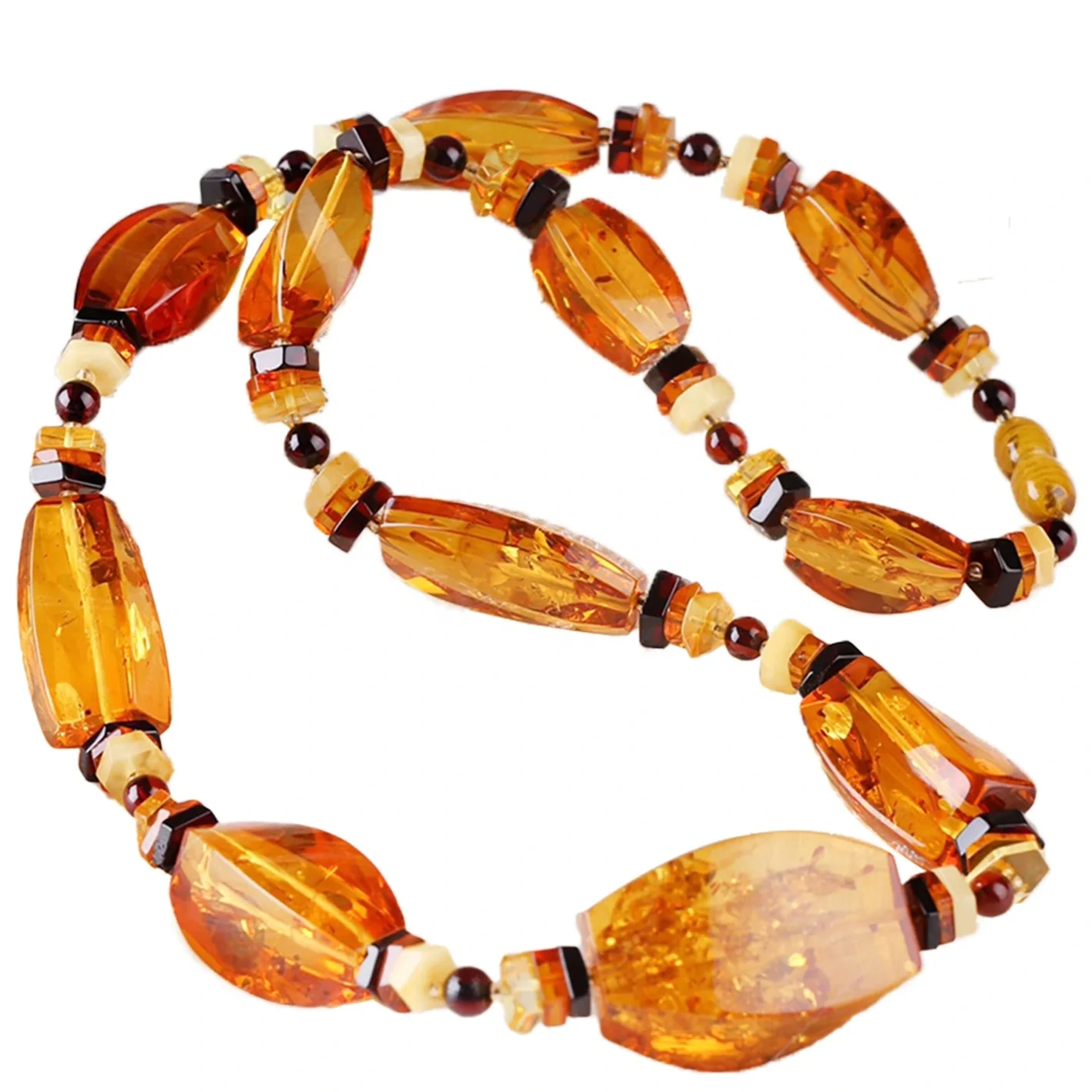 Vintage Natural Orange Yellow Lovely Colors Baltic Amber Necklace Colorful Handmade Choker Gift For Women 1
