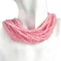 I-quartz yokwenyani kunye neNdalo ye-Quartz ePhilisa i-Pinki ye-Crystal Gemstone ye-Oval beads Isipho se-unisex 1