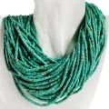 Blue Colored Turquoise Tube Rondelles Beads Tiny Turquoise Seed Beads Delicate Gemstone For Jewelry 1