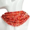 Zoo Siab Spiny Oyster Plhaub Rondelle 6mm Beads Gorgeous Liab Xim Strand Jewelry Ua Khoom Siv 1