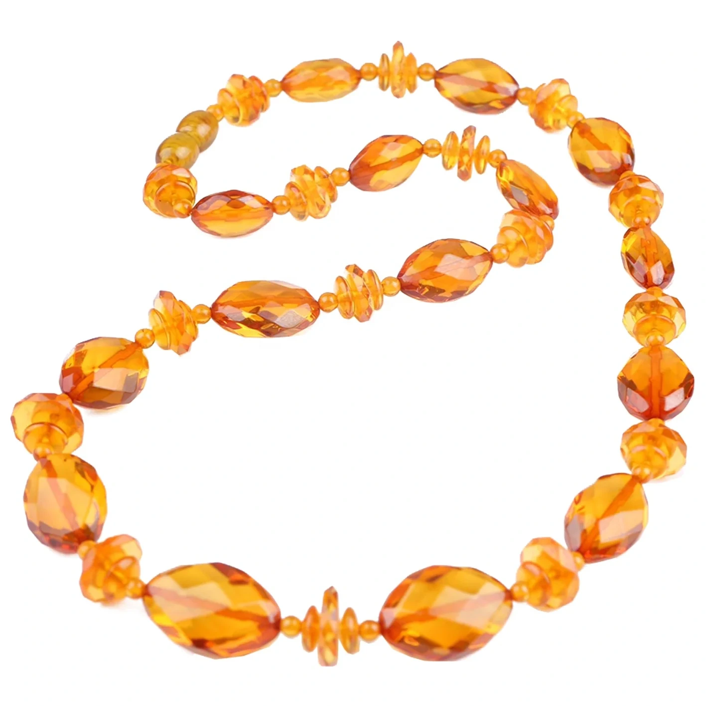 Natural Baltic Sea Unoptimized Faceted Amber Necklacehigh Quality Genuine Gemstone Choker 1