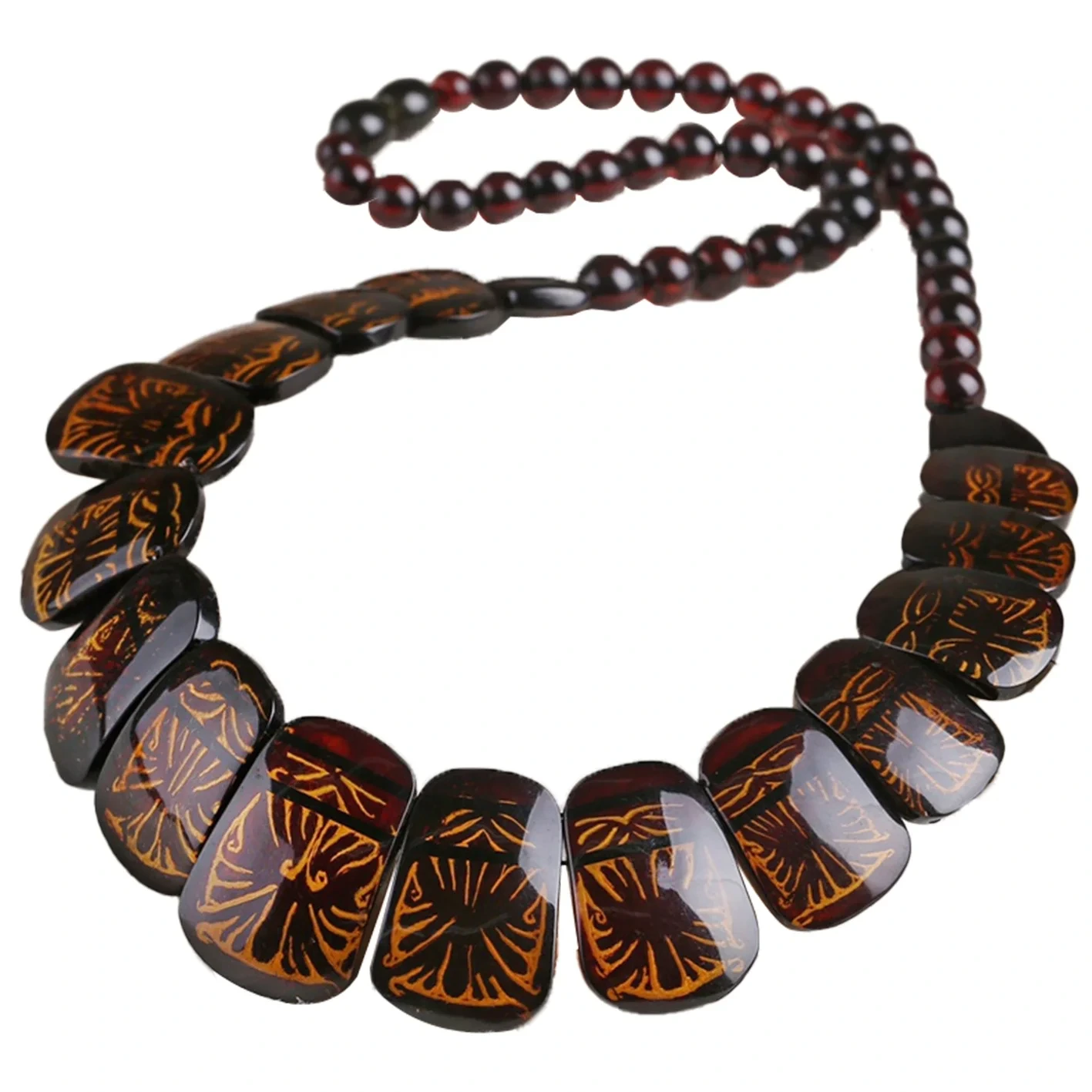 Natural Baltic Sea Unoptimized Blood Amber Necklace Gorgeous Necklace Made Of Natural Amber 1