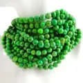 Natural Green Turquoise Roundle 8mm Beads Smooth Gorgeous Gemstone Bead Beautiful Turquoise Strand Turquoise 1
