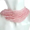 4mm Rose Quartz Smooth Beads ត្បូងពេជ្រសម្រាប់ធ្វើគ្រឿងអលង្ការ និងត្បាញអង្កាំ 1