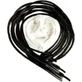 Perle od crnog žada od 3 mm Prirodni dragi kamen Puni lanac Pune perle Unikatni nakit Starinski prikaz nakita Individualnost 1