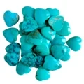 Cruth cridhe Turquoise Nàdarra Grìogagan sgaoilte Heart Gemstone Seudan Boireannaich a’ dèanamh seudaireachd gemstone cluaise 1