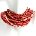 Fa'alenatura Spiny Oyster Shell Bead Roundle 5mm Matagofie Lanu Mumu Ma'a Ma'a'a Maualuga Lopo mo teuteuga Tii 1