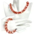 Kwarz Rutilated Naturali Lixx Gemstone Kwalità Sħiħa Strand16 Pulzier żibeġ Necklace U Bracelet 1