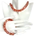16 Inch Necklace And 7.5 Inch Beautiful Rutilated Quartz Bead Bracelet For Jewelry Making 1