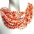 4mm Red Spiny Oyster Shell Polished Barrel Beads Loose Beads Spiny Oyster For Necklace Bracelet Jewelry Making 1