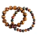 Tigers Eye Bracelet With Rosewood Yoga Bracelet Hippie Gifts For Men Crystal Healing Jewelrygift For Girlfriend Or Boyfriend 1