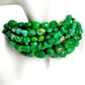 Freeform Turquoise Smooth Rough Rondelle Nugget Chip Loose Gemstone 7mm To 9mm Full 16inch-green Turquoise Beads 1