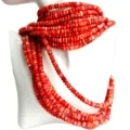 6mm Roundell Shape Natural Spiny Oyster Shell Bead Gorgeous Natural Orange Red Color High Quality Spiny Oyster Shell Loose Bead 1