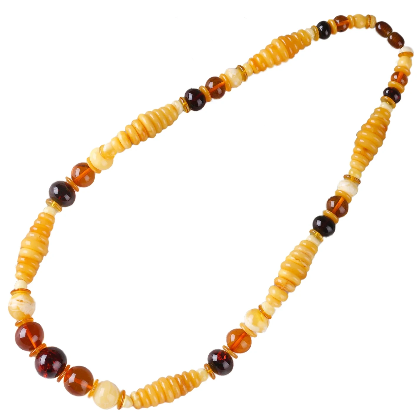 ធម្មជាតិ Baltic Butter Chicken Butter Yellow Beeswax Amber Necklace Full Strand 14inch Beautiful Gemstone Choker 1