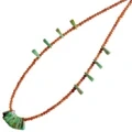 3mm Faceted Garnet Beads With Blue Natural Turquoise Handmade Gemstone Necklace For Women First Choice 1