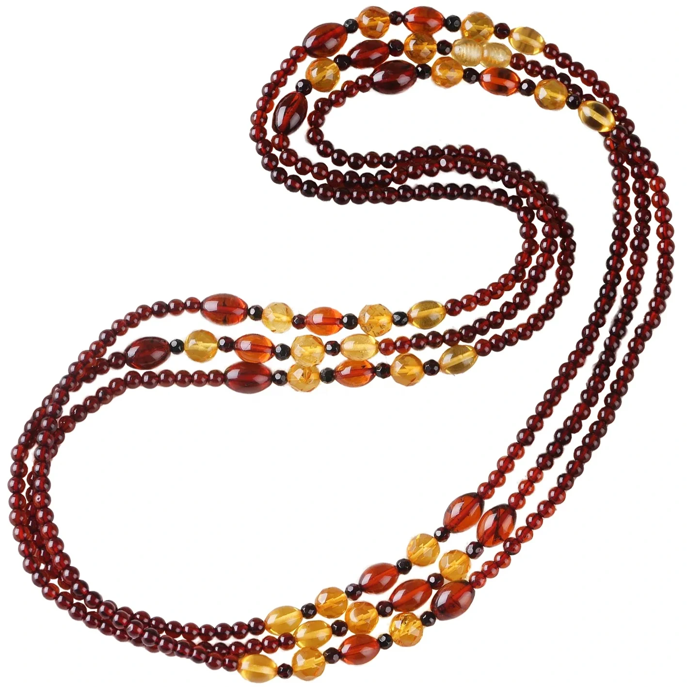 I-Baltic yendalo ye-Baltic engalungiswanga iGazi leAmber eliRound Beads Multi Circle Necklace Personalized Choker Gift for Women 1