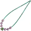 3mm Natural Turquoise ma Blue Amazonite Faʻatasi ma Phosphosiderite Gem Pendant Asoa mo le faia o mea teuteu a tamaitai meaalofa. 1