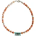 7mm Oyster Spiny Oyster Rondelle Beads With Green Natural Turquoise Pendant Fashionable Necklace Personalized Choker 1