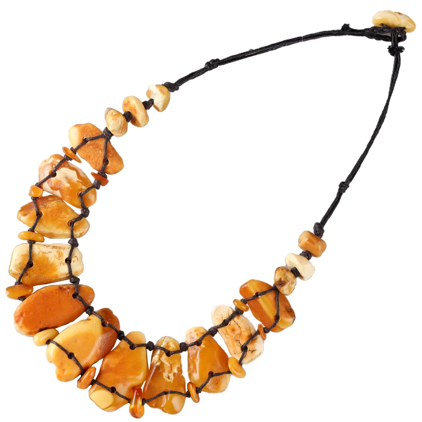 Ibhotolo yeNkukhu yeNdalo engalungiswanga iYellowamber yeNecklace yasendle. 1