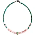 Princess Spiny Oyster With 4mm Natural Turquoise Tube Beads Necklace Unique Gifts For Women 1