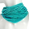 3mm Natural Turquoise Smooth Beads Beautiful High Quality Loose Beads Making Necklace Jewelry 1