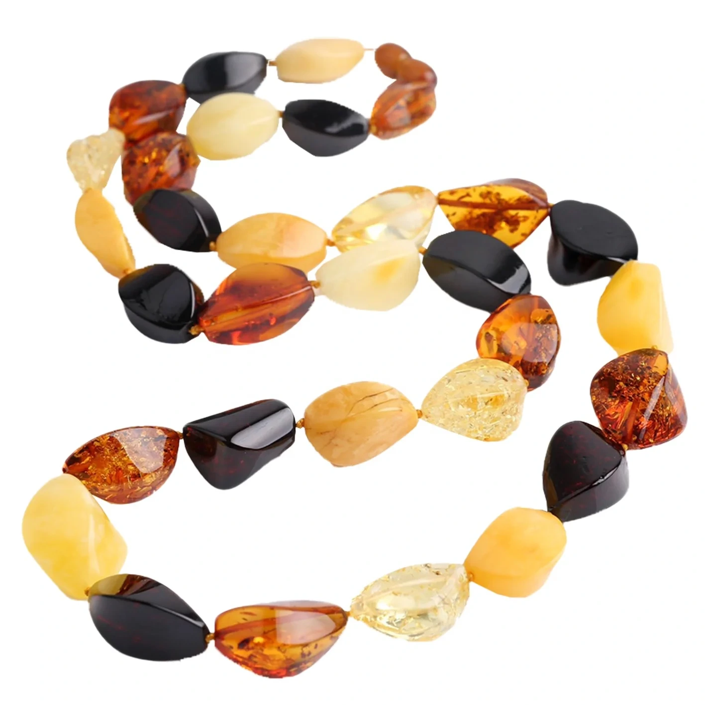 Xwezayê Mirîşka Fatê Yellow Beeswax Amber Gerdaniya Gemstone Choker Gift For Girlfriend 1