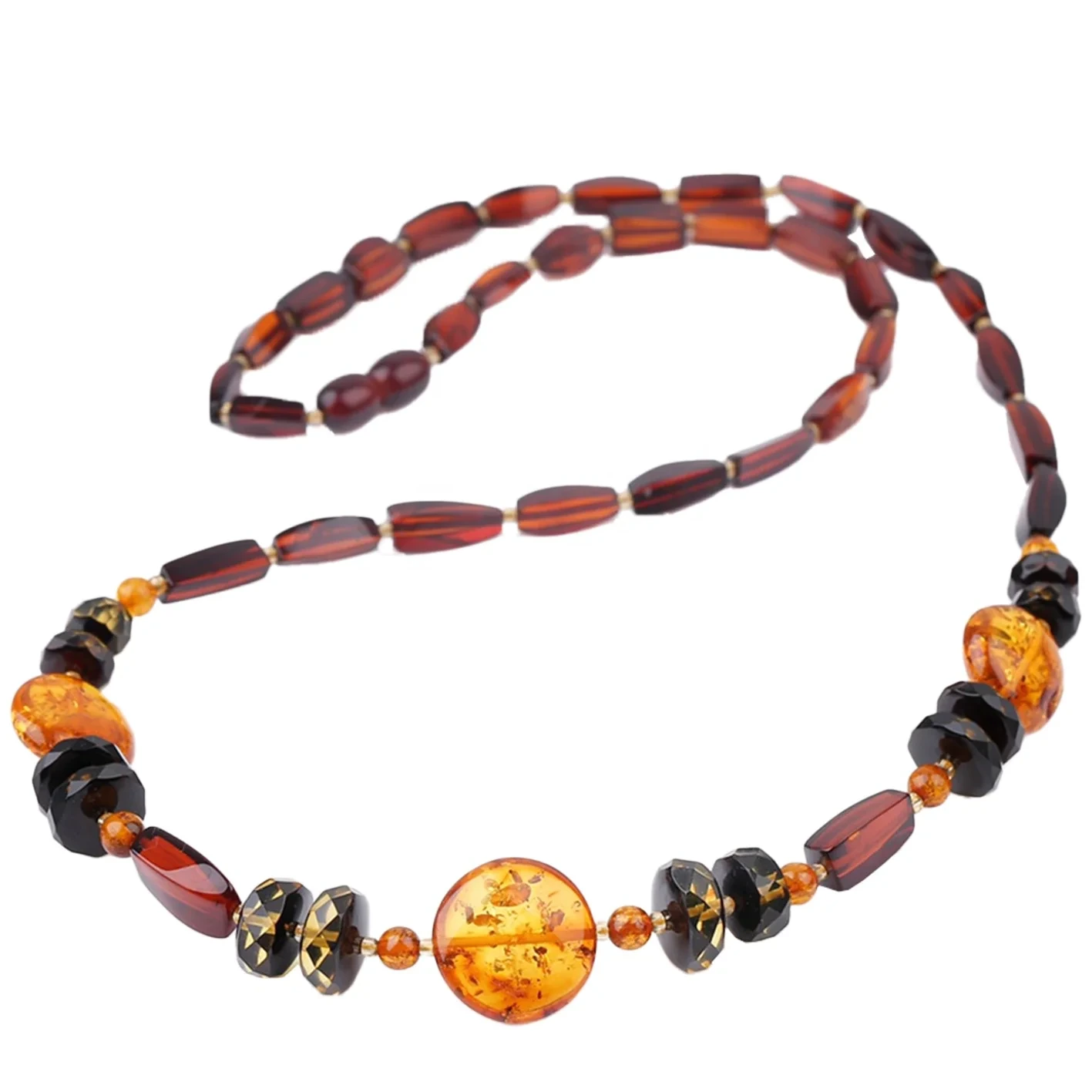 Iimilo ezahlukeneyo zeNecklace yeAmber yeNdalo ejongene namaso amadoda kuYilo lweFashoni iNecklace elula 1
