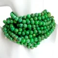 Beautiful Green Natural Turquoise Rondelle Beads 7mm Full Strand 16inch For Making Jewelry 1