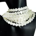 10mm * 10mm Beautiful Cordis informibus Albus Testa Quality Genuina Gemstone High Quality solve Beads faciens Monile Jewelry 1