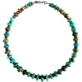 6mm-12mm gerdaniya turquoise şîn Rondelle Beads 16 Inches Handmade Gerdane Fashionable Beaded Heishi Choker 1