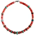 Navajo Natural Turquoise Red Spiny Oyster Necklace Izacholo zeMveli zaseMazantsi ntshona zeNative Jewelry isipho Sabafazi 1