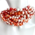 Ang Natural Orange Spiny Oyster Round 6mm Beads Mahimong Mga Kwintas Ug Regalo sa Pulseras Para Kaniya 1