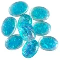 Flashy Blue Opal Smooth Bead Flash Beads 13*18mm Opal Cabochon For Making Jewelry Set 1