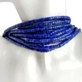 Tube Gemstone 4mm Blue Lapis Lazuli 16 òirleach làn shreath innealan seudraidh dachaigh 1