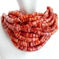 2-10мм маҳтобӣ туби сурх Spy Oyster барои заргарӣ Diy 16 инч дар як ришта Bead баландсифат 1