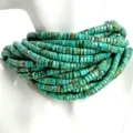 Natural Turquoise Bead Blue Turquoise E Kgolo Heishi Rough Southwest Tophus 6mm Bakeng sa Mpho 1