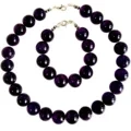 15mm Amethyst Set Ball Mehatla ea Amethyst ea Lifaha le Lipetja Limpho Mabenyane a Mabenyane 1
