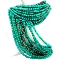 Lifaha tsa Tlhaho tse Botala bo Botala ba Turquoise tse Spherical Turquoise Lifaha Tse Lokolohileng 5mm Lifaha tse Botala bo Botala bo Botala Ho Etsa Sefaha sa Molala 1