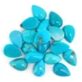 7mm*10mm Natural Turquoise Cabochon Pear Shape Turquoise Cabs For Jewelry Making Vintage Stone 1