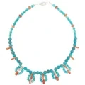 Natural Turquoise Spiny Oyster Unique Design Handmade Choker Fashionable Gemstone Alahas Regalo 1
