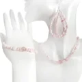 Sakura Onyx Mutiara Putri Spiny Oyster Gemstone Nyetél Perhiasan Handmade Perhiasan Pikeun Awéwé 1