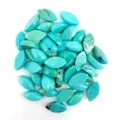 Natural Turquoise Mariquesa Cabochon Gidak-on 5mm * 10mm Alang sa Alahas Pulseras Kwintas Paghimo DIY 1