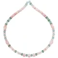 Milky Blue Aquamarine Jasper Putri Spiny Oyster Handmade Choker Warna-warni Kalung Hadiah Unik Pikeun Awéwé 1