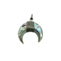 Natural Mother Of Pearl Crescent Moon Sea Shell Beads Undrilled Or Drilled 20*20mm 1
