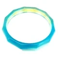 Natural Jewelry Yellow-blue Agate Gemstone Woman Man Bangle Best Gift 53-63mm 1
