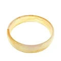 Joyería Natural, piedra preciosa de ágata naranja, brazalete para mujer y hombre, el mejor regalo, 53-63mm 1