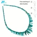 Kalung Buatan Tangan Pirus Alami Gratis Kalung Kapribadian Perhiasan Asli Kalung Modis 1